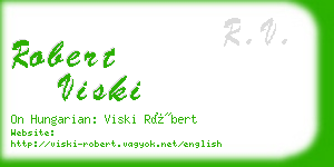 robert viski business card